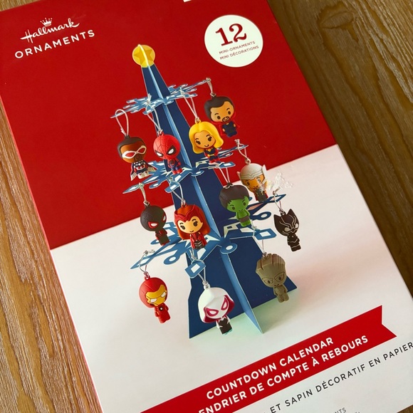 Hallmark Marvel NIB Ornament Countdown Calendar Tree Set - Picture 5 of 5